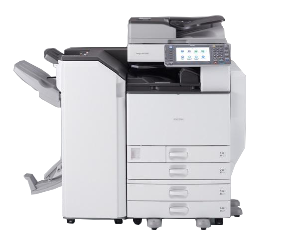 Ricoh Aficio MP C4502 produces 45 color prints/copies per minute.  This machine prints reliably, with better quality. Features a tiltable, full-color control panel features a customizable, personal Home Screen. Automatic duplexing — for both copying and printing. Eco-Friendly!