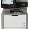 Ricoh Aficio SP 5210SF prints up to 52 pages-per-minute and produces crisp, sharp text at up to 1200 x 600 dpi resolution. LAN Fax support comes standard with the machine. Features innovative 8.5″ full-color tilting LCD panel and up to 500 user codes can be registered. Speed scanning tasks with the 50-sheet Automatic Reversing Document Feeder.