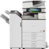 Ricoh MP 5054 prints up to 50 black-and-white prints/copies per minute. Standard 220-Sheet Single Pass Document Feeder (SPDF), which scans up to 180 color or black-and-white images per minute. This machine produces eye-catching black-and-white documents at up to 1200 dpi. Use mobile printing to produce documents from anywhere! Also minimize your operating costs with energy-saving features.