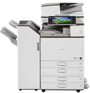 Ricoh MP 5054 prints up to 50 black-and-white prints/copies per minute. Standard 220-Sheet Single Pass Document Feeder (SPDF), which scans up to 180 color or black-and-white images per minute. This machine produces eye-catching black-and-white documents at up to 1200 dpi. Use mobile printing to produce documents from anywhere! Also minimize your operating costs with energy-saving features.